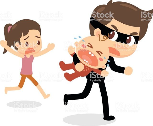 Children kidnapping. Baby kidnapping. Abduct.