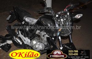 Motociclista fica gravemente ferido em acidente na Alameda Padre Magno.