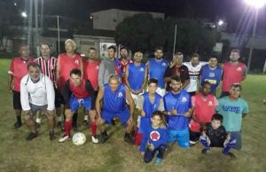 Futebol na associação quatro bairros na vila Rondon.