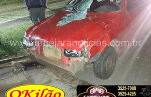 Animal solto na pista causa acidente na BR-153 em Ibaiti.