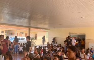 Filantropia dia das crianças, realizado pelo Capítulo Jovens Cavaleiros do Norte Pioneiro da Ordem DeMolay de Jacarezinho