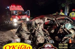 Tragédia Colisão frontal deixa três mortos e três feridos na BR 369 entre Bandeirantes e Santa Mariana.