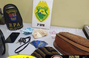 Equipe Rocam da Policia Militar evita assalto e prende dois assaltantes em Santo Antonio das Platina.