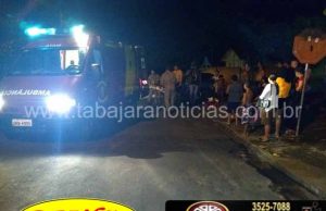 Acidente entre moto e carro no Dom Pedro Filipak.