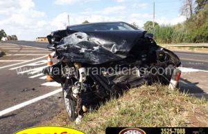 Mais um acidente no trevo da PR 431 com a BR 153 em Jacarezinho.