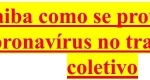 Empresa de Transporte Coletivo Jacarezinhense, orienta usuários a se proteger do coronavirus no transporte coletivo.