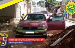 Policial de folga ajuda a recuperar carro furtado em Santo Antonio da platina.