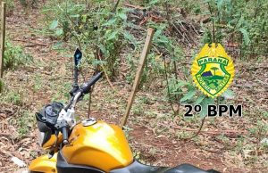 Motocicleta furtada em Siqueira Campos é encontrada em Santo Antônio da Platina