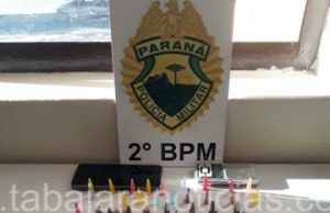 Casal é preso acusado de tráfico de drogas em Cambara.