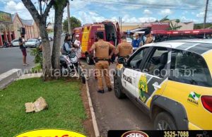 Dois amigos motociclistas colidem motos ao retornarem do trabalho na Vila Sett em Jacarezinho.