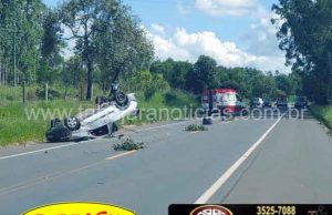Quatro pessoas ficam feridas em acidente grave em Conselheiro Mairinck -PR.