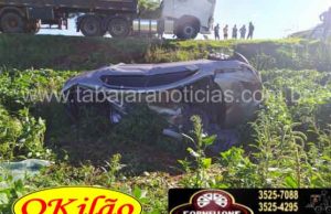 Mais um acidente entre carro e carreta tira a vida de idoso na PR 092.
