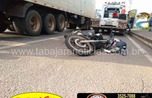 Casal fica ferido ao sofrer queda de moto na BR 153 em Jacarezinho.