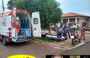 Mais um acidente no cruzamento da AV. Getúlio Vargas com a Rua Padre Mello deixa um ferido no centro de Jacarezinho.