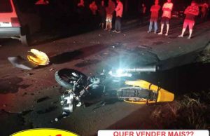 Motociclista morre em colisão frontal com carro na PR 218 em Joaquim Távora, passageira teve ferimentos graves.