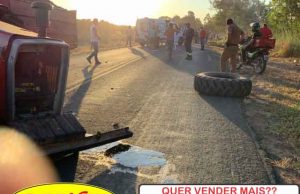 Motociclista morre carbonizado após colidir com trator na PR 151 entre Carlopolis e Ribeirão Claro.