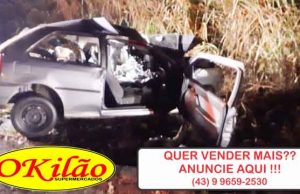 Acidente entre carro e carreta deixa dois mortos e um gravemente ferida entre elas uma criança perdeu a vida na PR 092.