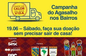 CAMPANHA DO AGASALHO TERÁ COLETA DOMICILIAR NESTE SÁBADO EM JACAREZINHO.