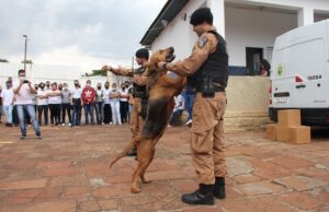 2º BPM faz apresentações com Canil em comemoração a semana da Pátria.