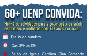 Manhã de atividades para promoção da saúde de homens e mulheres com 60 anos ou mais.