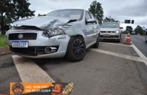 Mais um acidente no km 24 da BR 153 no trevo com a PR 431 em Jacarezinho, o segundo em menos de quatro horas.