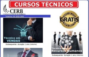 Colégio Rui Barbosa abre inscrições para cursos técnicos grátis.