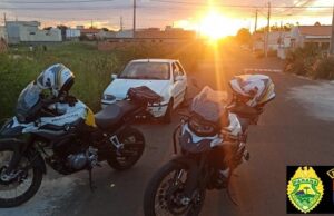 ROCAM recupera veiculo furtado em Santo Antônio da Platina.