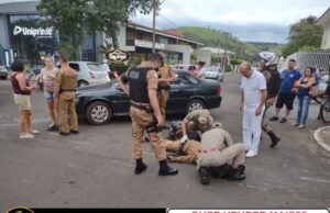 Policial da Rocam fica ferido durante perseguição a traficante e é transferido para UTI.