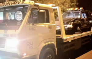 Carro de funerária que foi preso com caixão cheio de Maconha em Assis havia matado um motociclista em acidente em Cianorte PR.