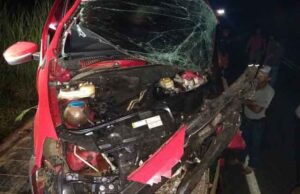Carro parte ao meio em acidente que deixou dois mortos e dois feridos próximo a Ibaiti.
