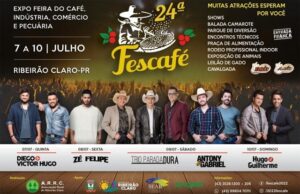 Policia Militar e os organizadores da Fescafé se reúnem para organizar metas de segurança do evento.