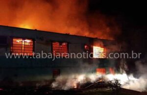 Incêndio destrói colégio Agrícola em Santa Mariana.