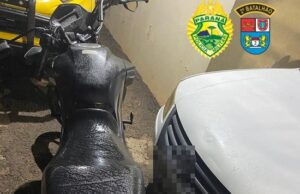 Motociclista com sinais de embriaguez e sem habilitação é preso após se envolver em acidente em Santo Antônio da Platina.
