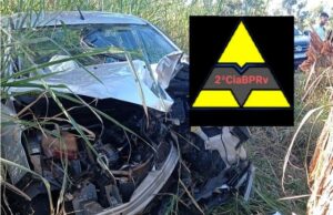 Duas pessoas ficam feridas em acidente próximo a Ribeirão do Pinhal.