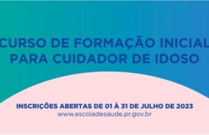 Inscrições do curso da Escola de Saúde Pública para cuidador de idosos encerram na segunda.