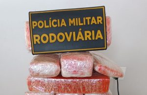 Policia Rodoviária Estadual realiza prisão de indivíduo com 20kgs de maconha em Bandeirantes-PR.