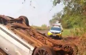 Jacarezinhense sofre grave acidente na Rodovia da Liberdade entre Cambara e Salto Grande.