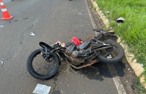 PRF atende sinistro com morte de motociclista em Ibiporã/PR.