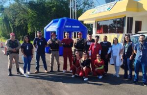 Policia Rodoviária Estadual, realiza blitz em alusão ao Maio Amarelo.