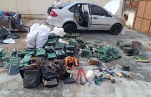 POLÍCIA MILITAR RECUPERA MAIS DE R$ 3 MILHÕES EM EQUIPAMENTOS FURTADOS E PRENDE SUSPEITOS.