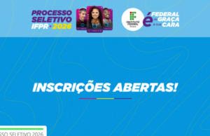 Inscrições para o Processo Seletivo IFPR 2026 estão abertas