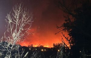Jacarezinho é tomada por fumaça após incêndio criminoso em canavial da Usina Jacarezinho