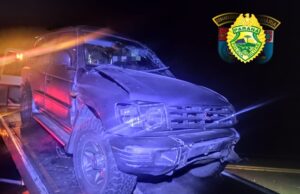 Capotamento deixa mulher ferida na PR-272 em Ibaiti