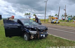 Motorista fica ferida após sinistro na PR-855 em Bandeirantes