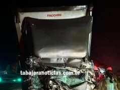 CAMINHONEIRO MORRE EM GRAVE ACIDENTE NA BR-153 EM SANTO ANTÔNIO DA PLATINA