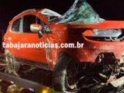 Javali atravessa a rodovia e provoca acidente com morte na PR 218 em Joaquim Távora.