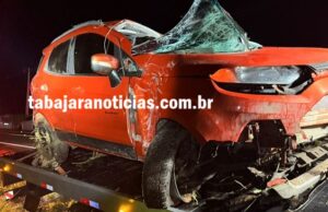 Javali atravessa a rodovia e provoca acidente com morte na PR 218 em Joaquim Távora.