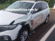 Jacarezinhense tem perna arrancada em acidente entre moto e carro na BR 153 em Jacarezinho.