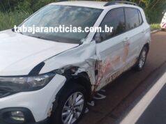 Jacarezinhense tem perna arrancada em acidente entre moto e carro na BR 153 em Jacarezinho.