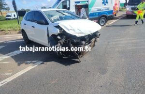 Dois acidentes registrados no mesmo dia no trevo da BR 153 entroncamento com a PR 431 em Jacarezinho.